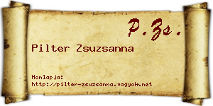 Pilter Zsuzsanna névjegykártya